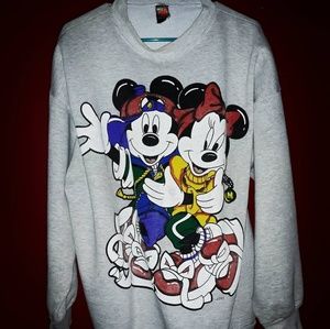 Vintage 90s Mickey and Minnie Sweater Size XL
